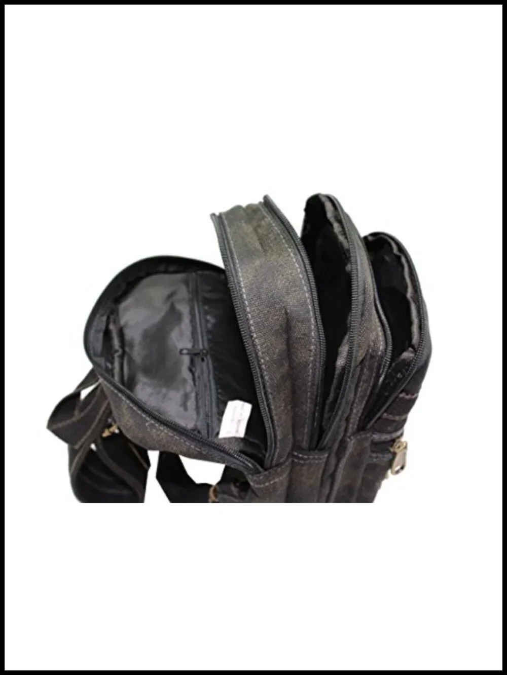 Convertible Backpack Sling Bag Anti Theft Canvas Daypack Multi Pocket